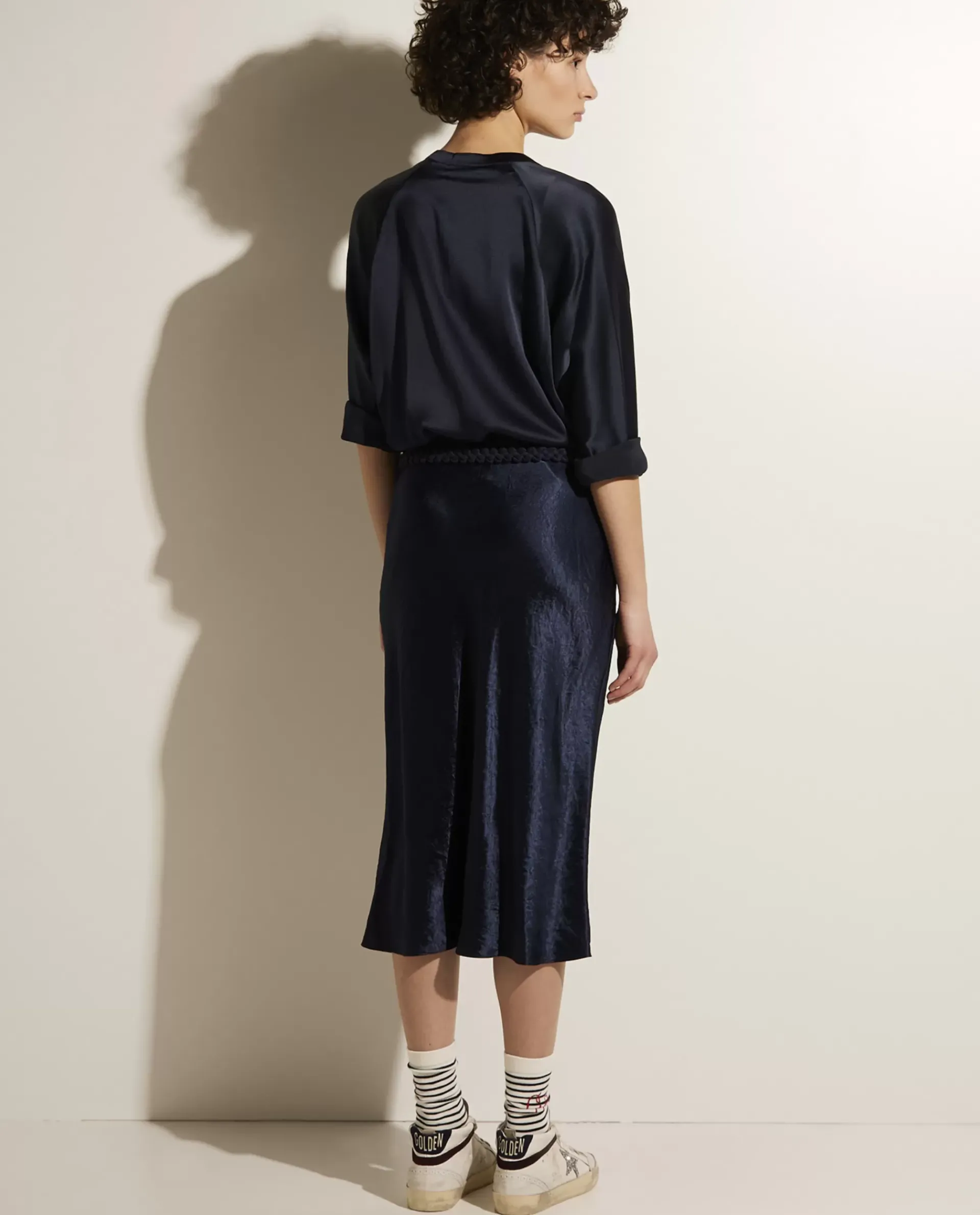 Flash Sale Zijden Blouse Met Bandkraag Vrouwen Blouses