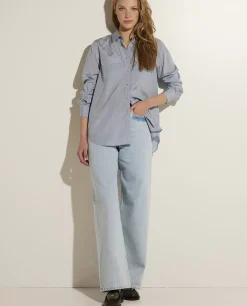 Outlet Zijden Blouse Met Zakjes Vrouwen Blouses