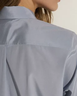 Outlet Zijden Blouse Met Zakjes Vrouwen Blouses