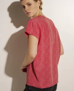 Cheap Zijden Top Met Kapmouwen Vrouwen Tops